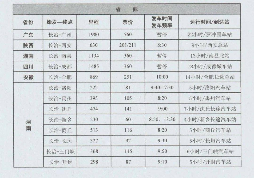 张南专线最新时刻表公布